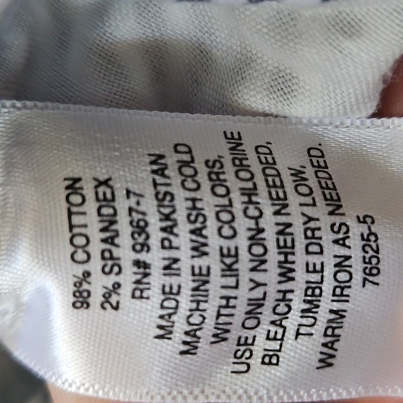 St. John's Bay Blue and White Striped Seersucker Shorts with 8" Inseam NWT - Picture 11 of 11